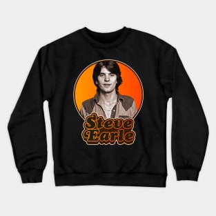 Retro Steve Earle Tribute Crewneck Sweatshirt